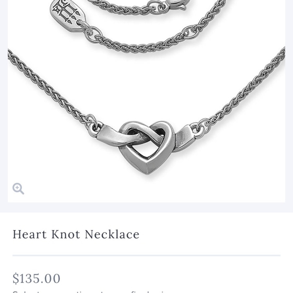 James Avery Heart Knot Necklace!